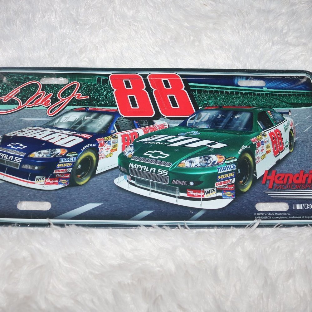 Nascar tag Dale Jr. #88 2009  measures 12x6 and still sealed